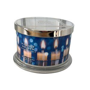 HomeWorx by Slatkin and Co 8 Crazy Nights Scented Candle 4 Wick 18oz NEW